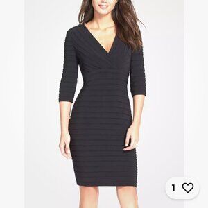 American Living Black Shutter Pleat Sheath Dress - 4